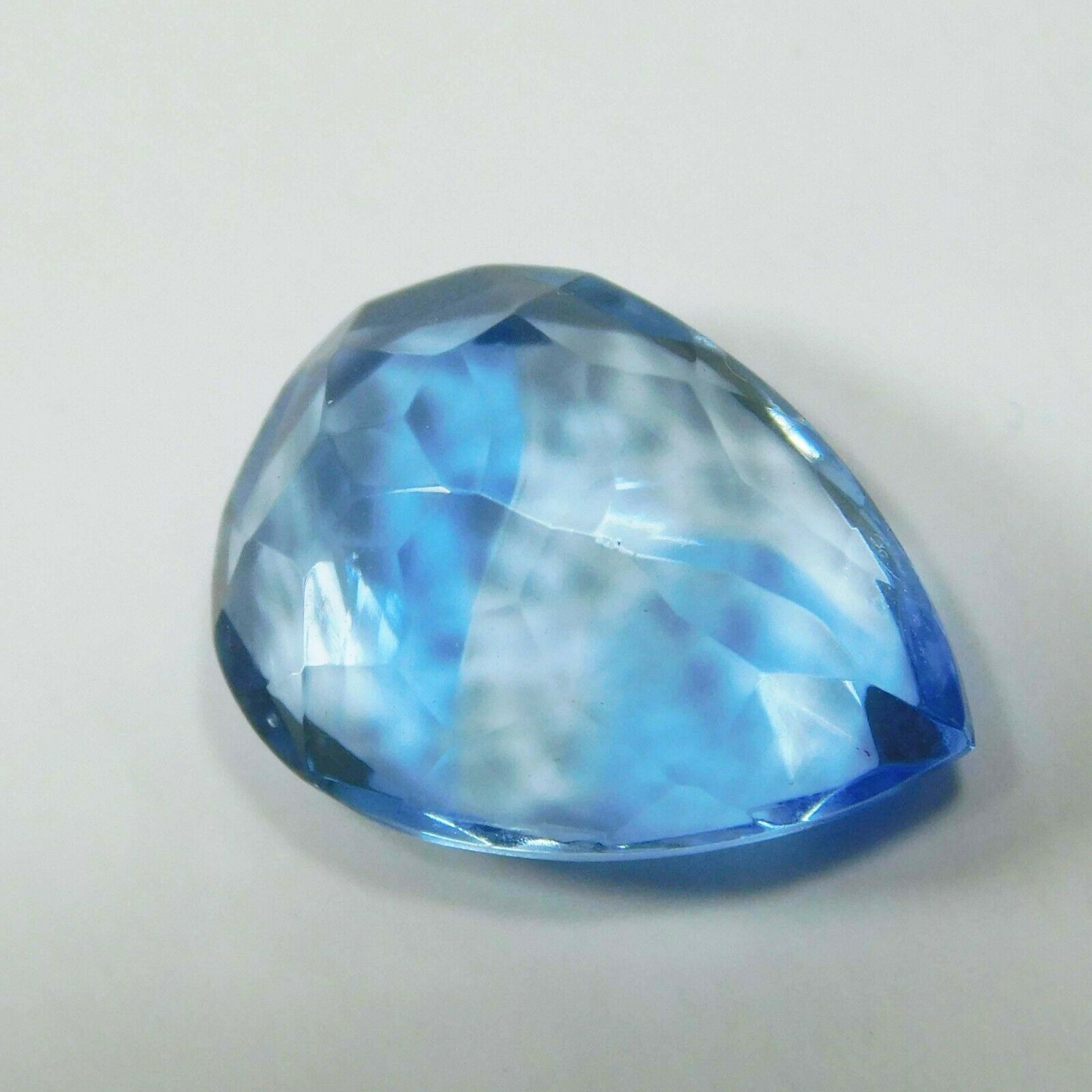 7.85 CARAT A++ Natural Aquamarine Loose Gemstone Rare  Blue Pear Shape certified