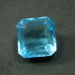 9 Ct Natural Brazilian Blue Topaz Square shape Certified loose gemstones