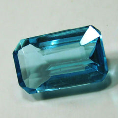 6 Ct Natural Baguette Shape Ocean Blue Aquamarine Certified Loose Gemstone A++