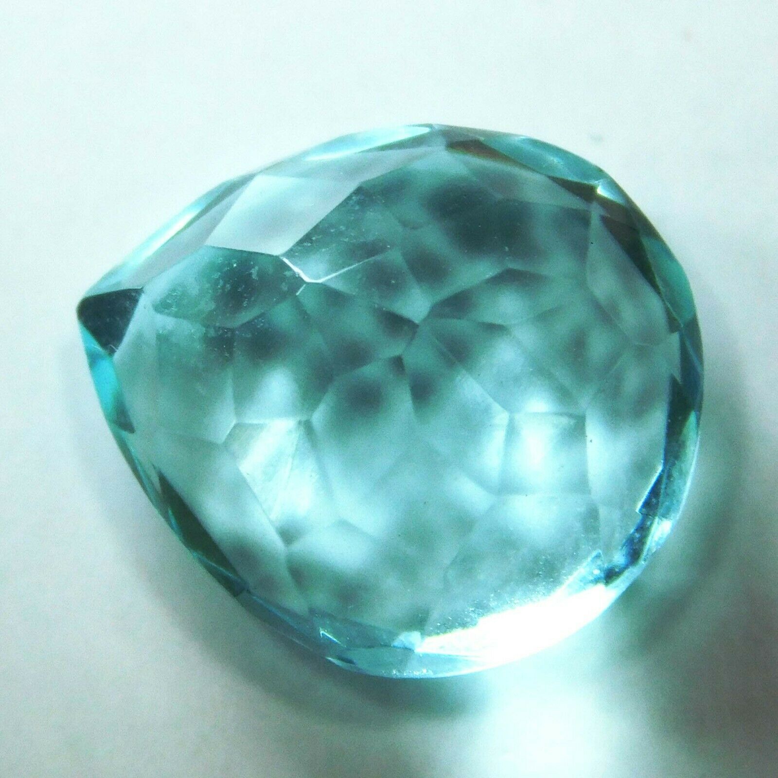 8 Ct Natural Pear Shape Ocean Blue Aquamarine Certified Loose Gemstone A++