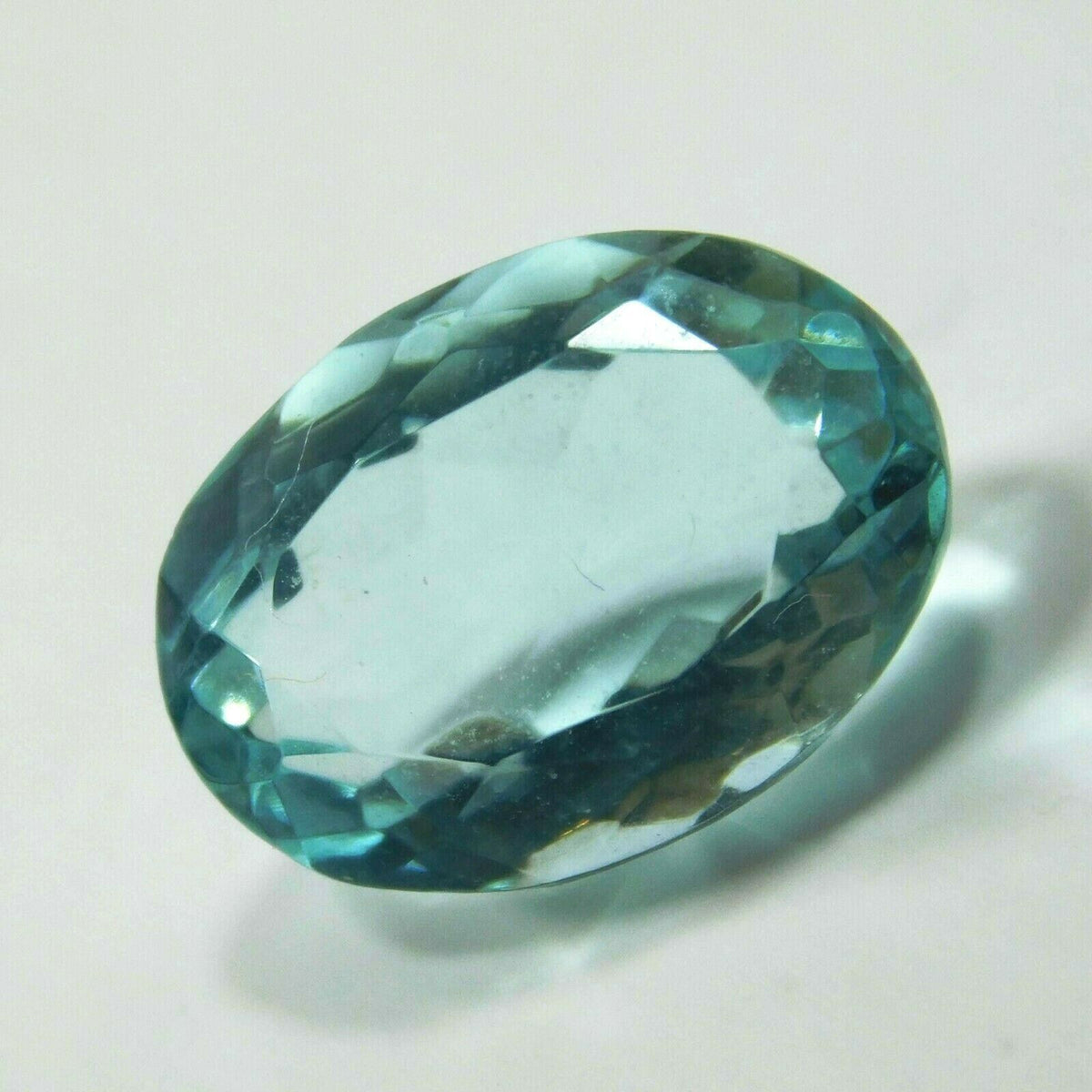 6 Ct Natural Oval Shape Ocean Blue Aquamarine Certified Loose Gemstone A++