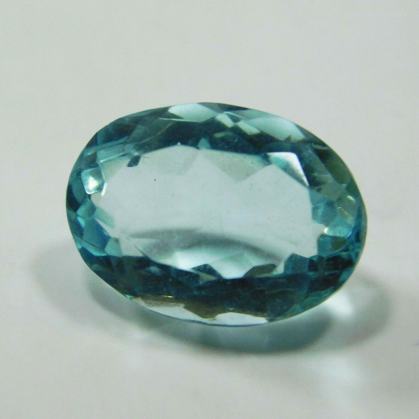 6 Ct Natural Oval Shape Ocean Blue Aquamarine Certified Loose Gemstone A++