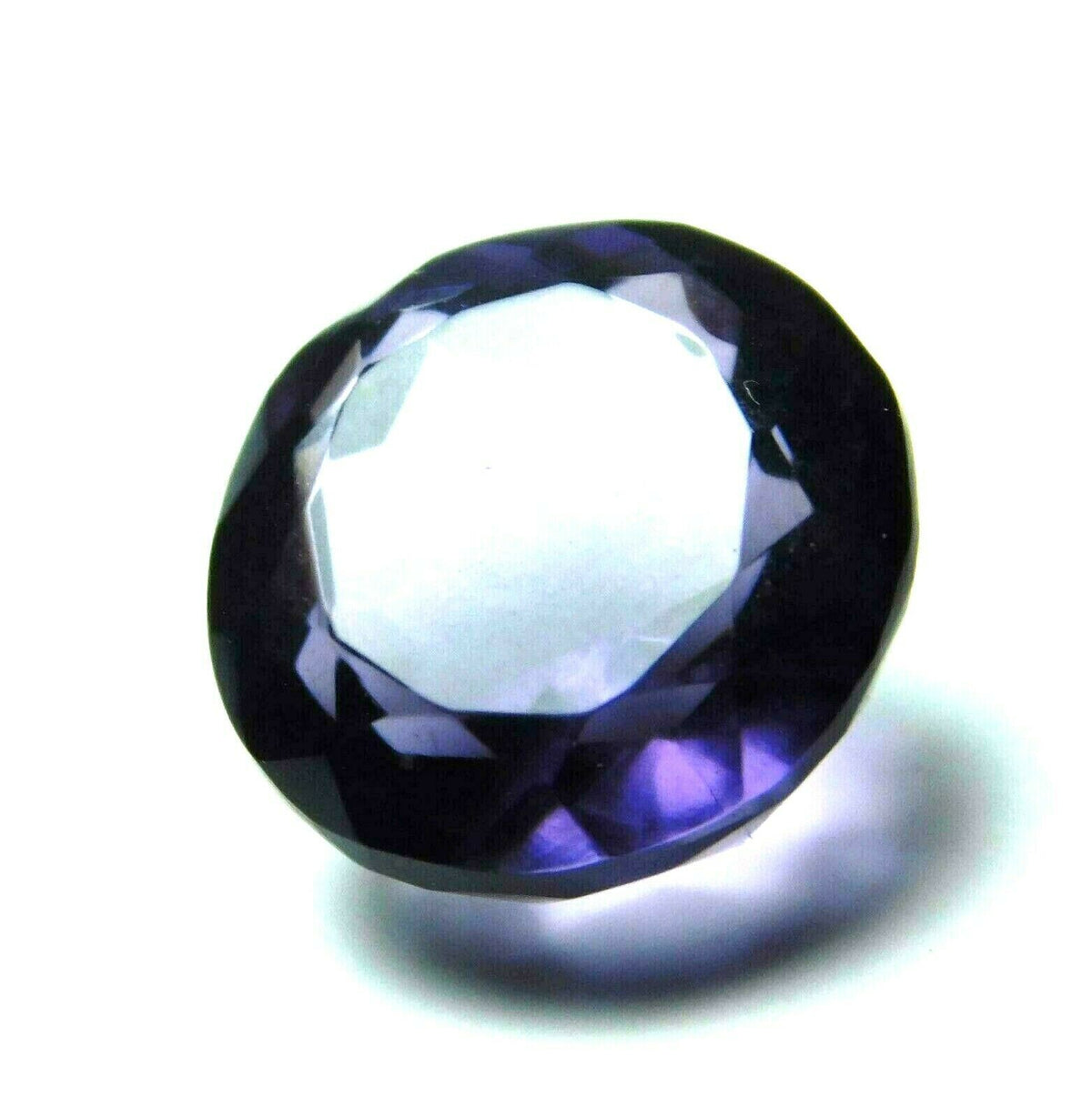 AA++ 8.85 Ct  Natural Purple Amethyst Certified Round  Gemstone