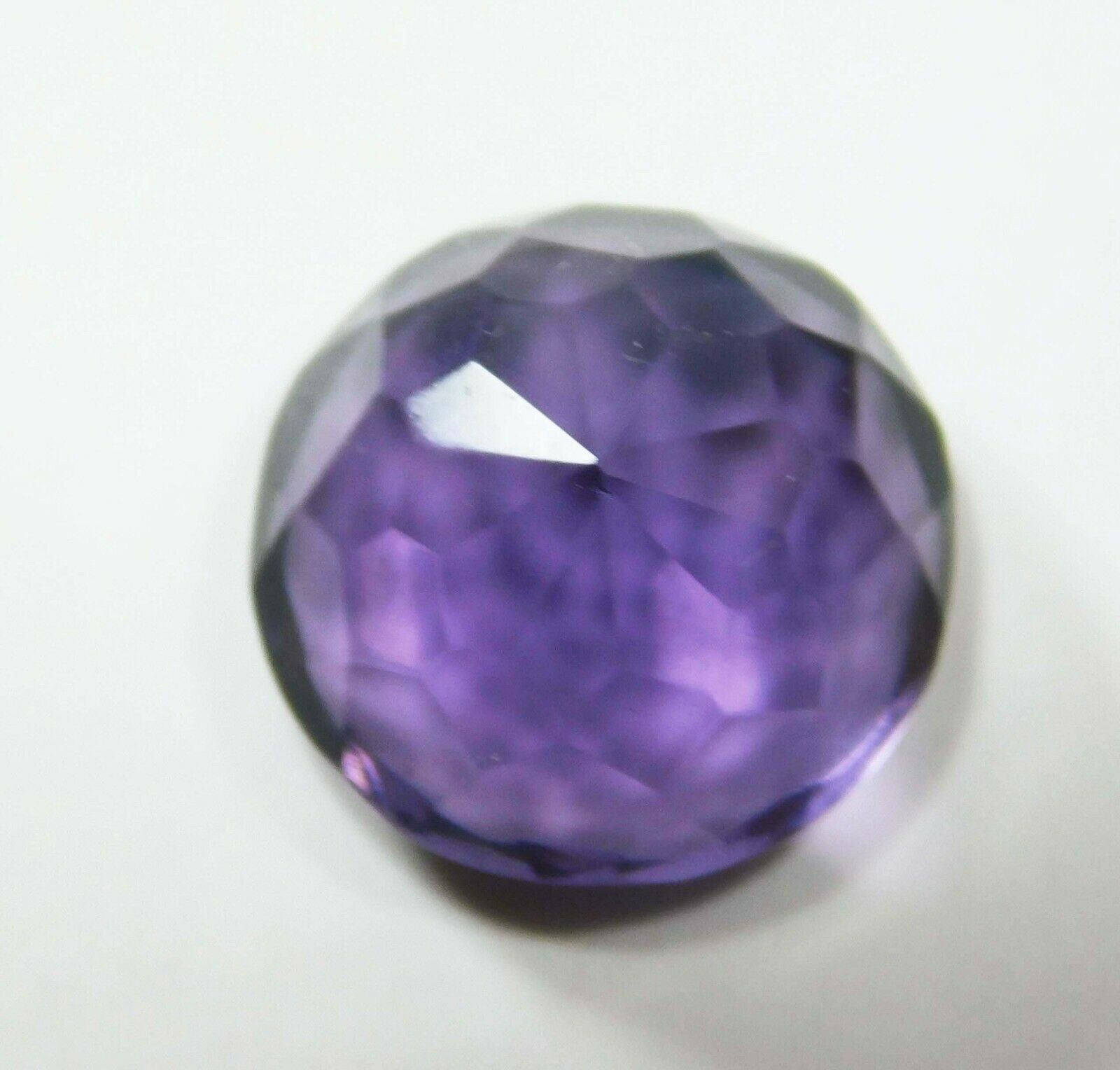 AA++ 8.85 Ct  Natural Purple Amethyst Certified Round  Gemstone