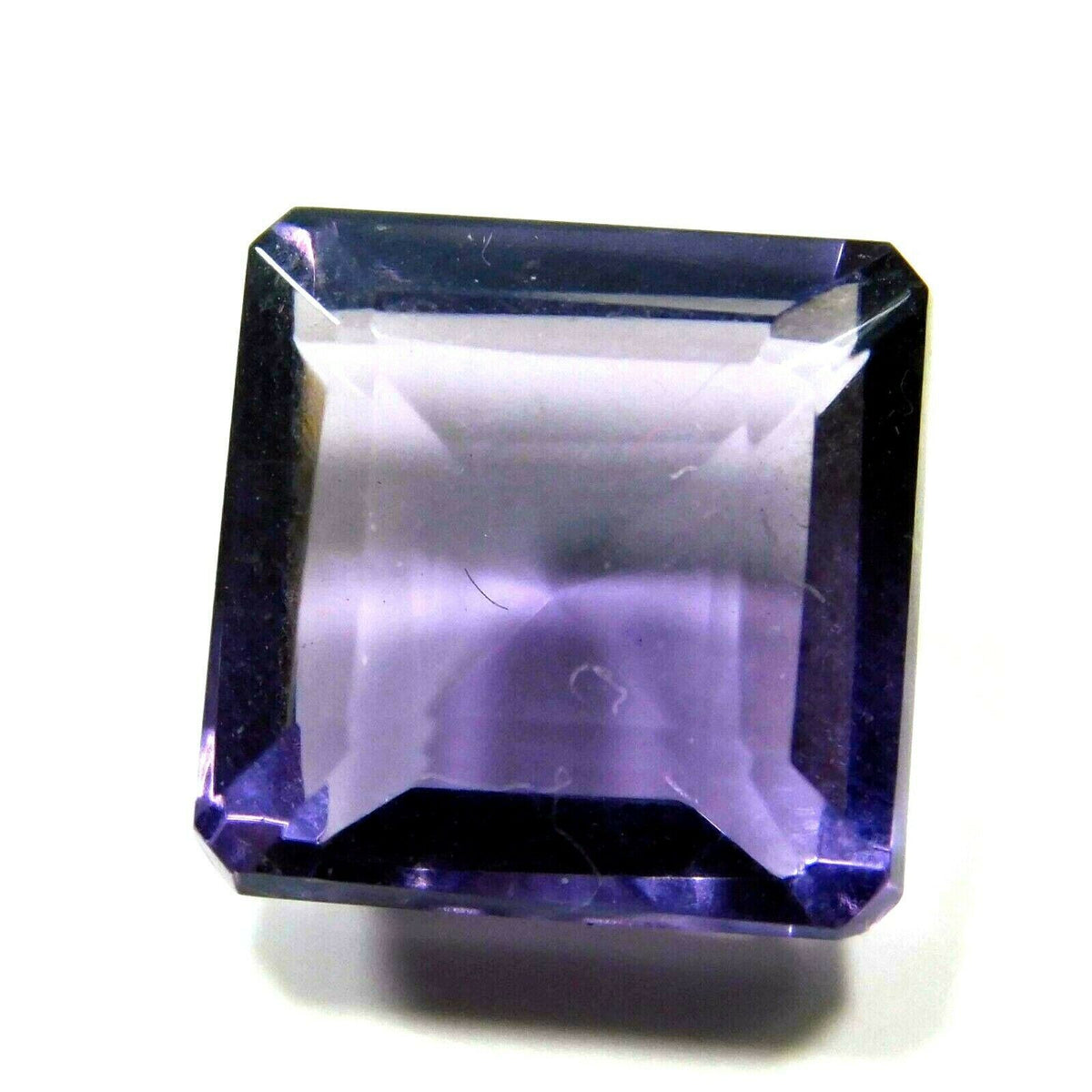 AAA+  Purple Amethyst 7.75 Ct Certified Square Quality Gemstone