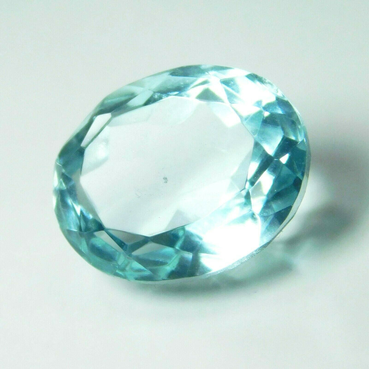 9 Ct Natural Oval Shape Ocean Blue Aquamarine Certified Loose Gemstone A++