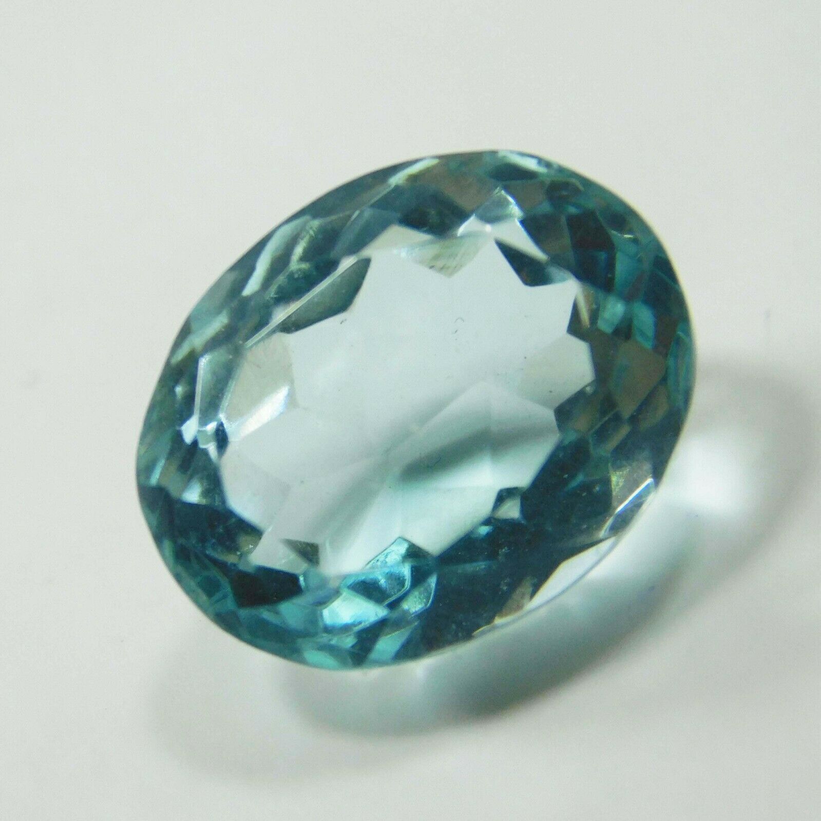 9 Ct Natural Oval Shape Ocean Blue Aquamarine Certified Loose Gemstone A++