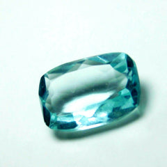 A++  Rare Aquamarine Blue Cushion Shape Certified 5.10 Ct Loose Gemstones