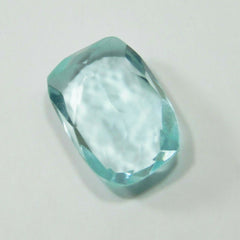 A++  Rare Aquamarine Blue Cushion Shape Certified 5.10 Ct Loose Gemstones