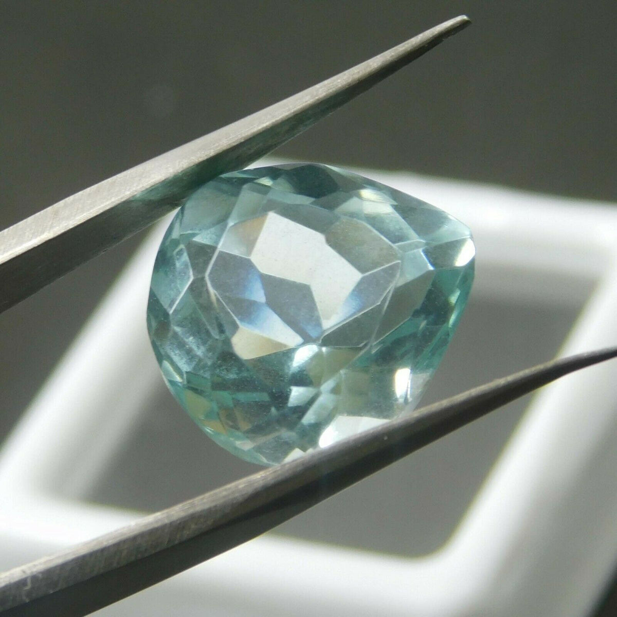 7 ct A++ Natural Aquamarine Blue Pear Cut Certified Loose Gemstone Free Ship