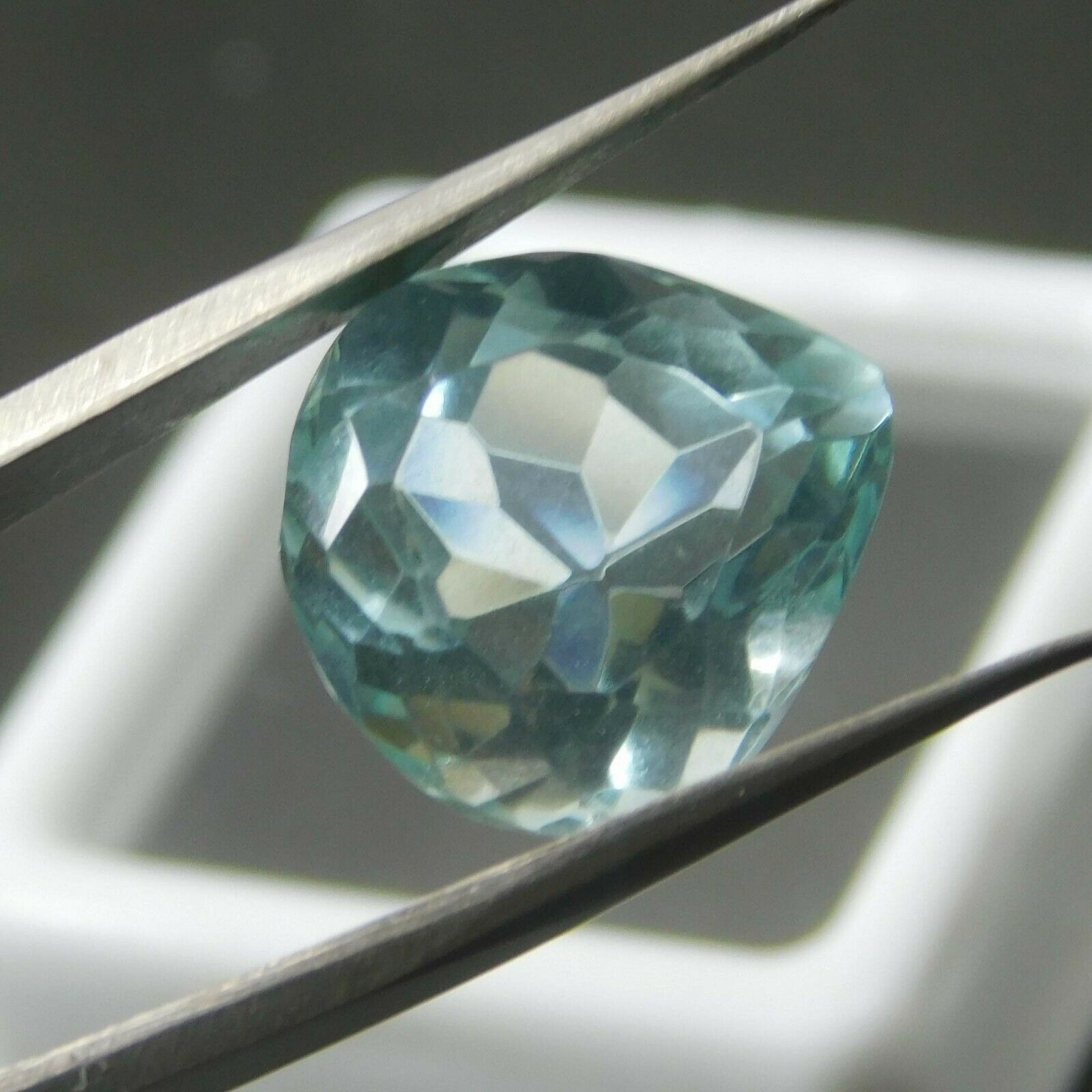 7 ct A++ Natural Aquamarine Blue Pear Cut Certified Loose Gemstone Free Ship