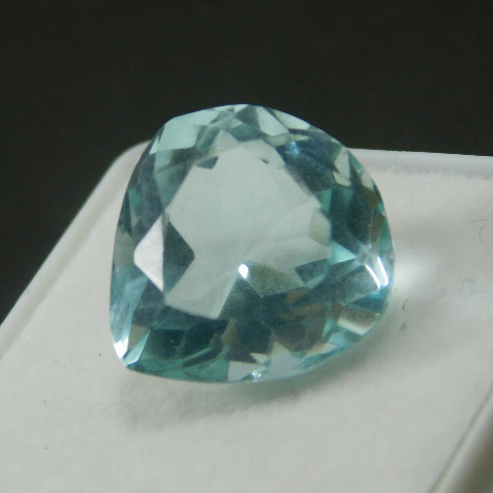 7 ct A++ Natural Aquamarine Blue Pear Cut Certified Loose Gemstone Free Ship