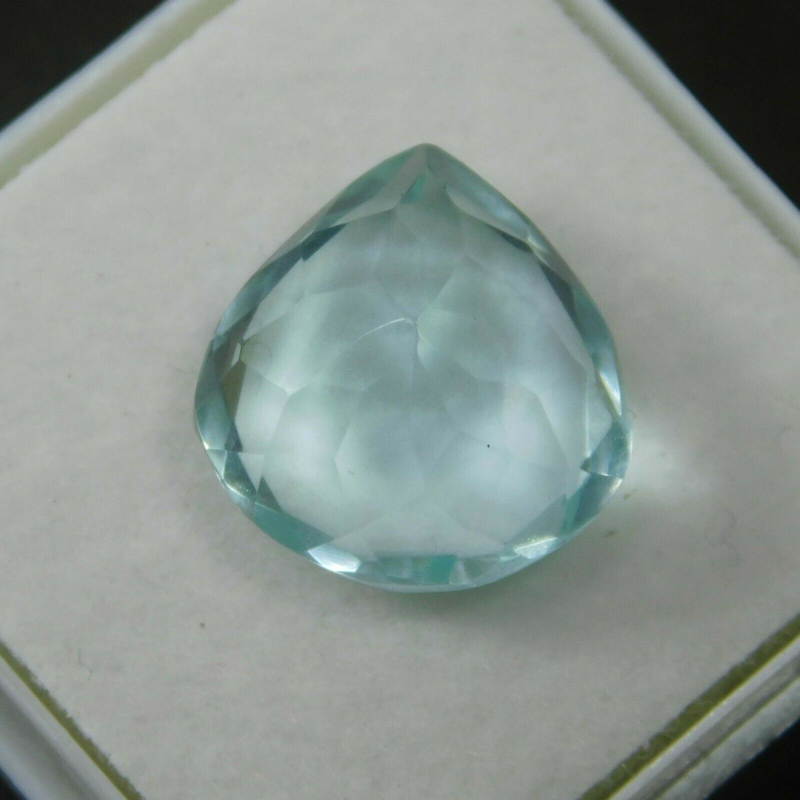 7 ct A++ Natural Aquamarine Blue Pear Cut Certified Loose Gemstone Free Ship