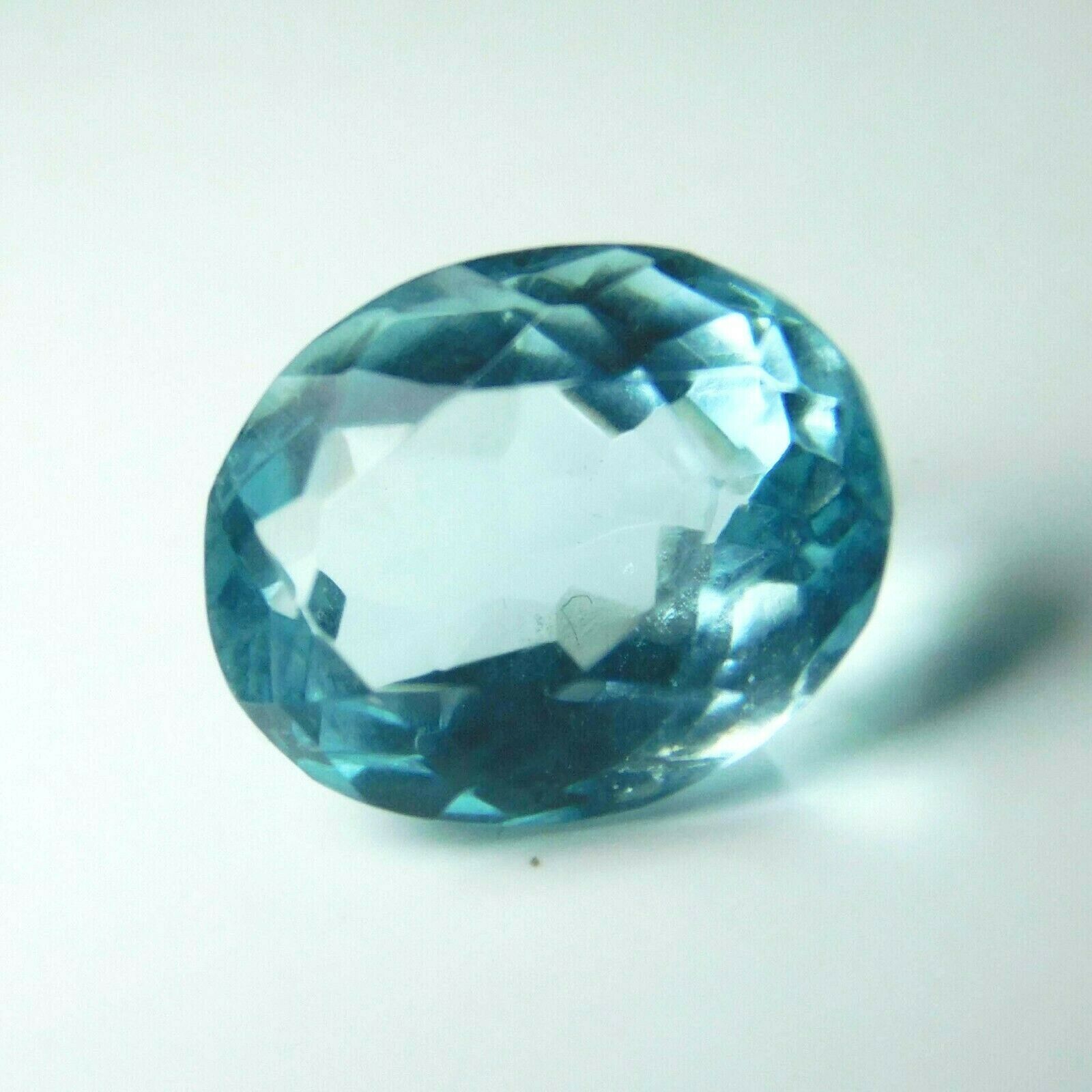 6.05 ct Natural Rare Aquamarine Blue Oval Certified Gemstone