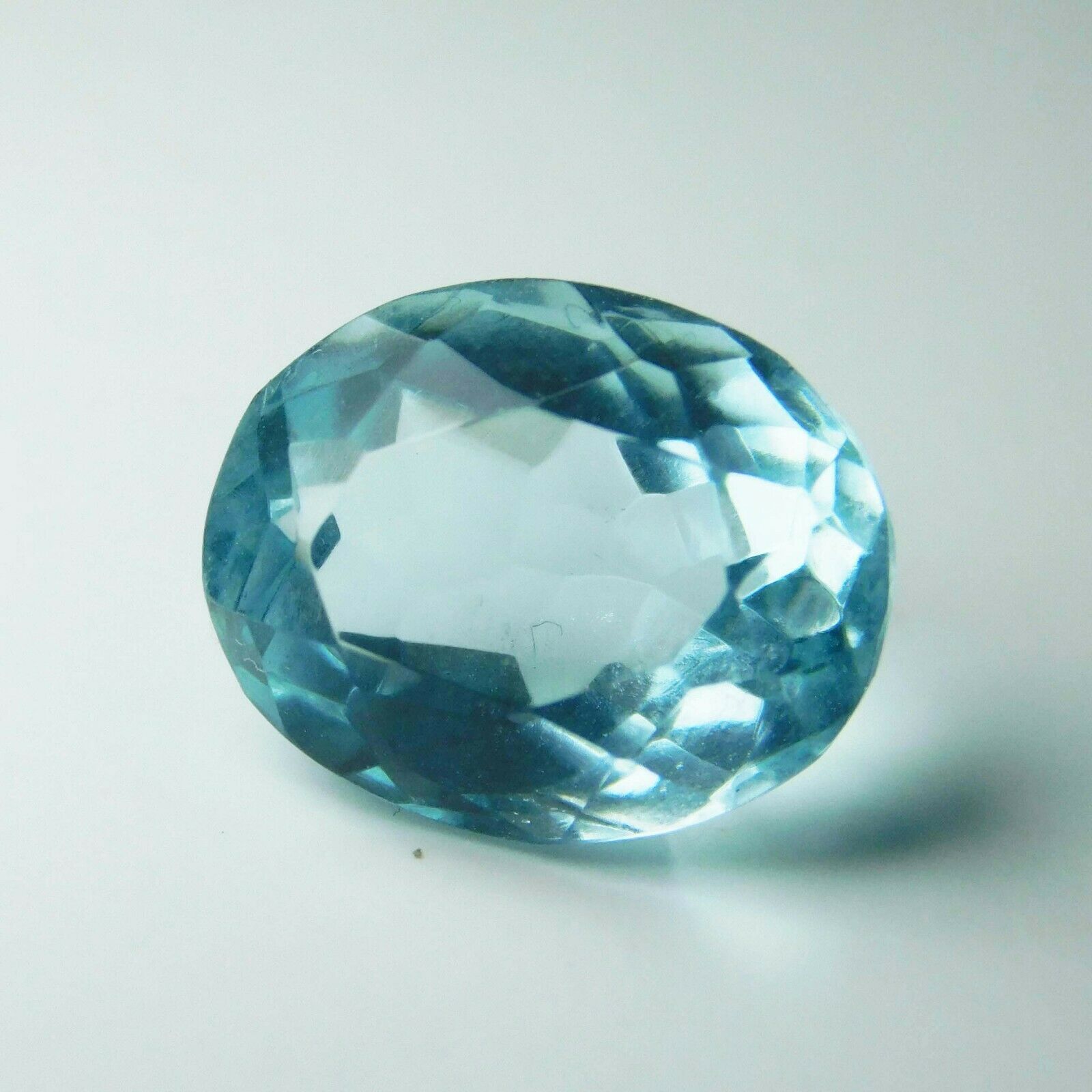 6.05 ct Natural Rare Aquamarine Blue Oval Certified Gemstone