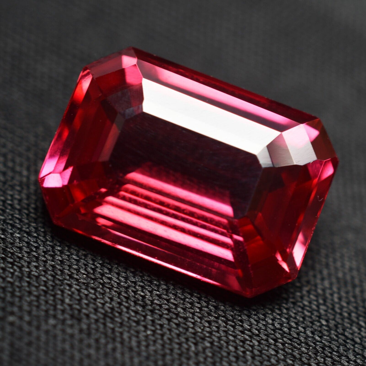 Sapphire 9.15 Ct Natural Sapphire Gemstone Padparadscha Certified Emerald Shape