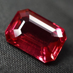 Sapphire 9.15 Ct Natural Sapphire Gemstone Padparadscha Certified Emerald Shape