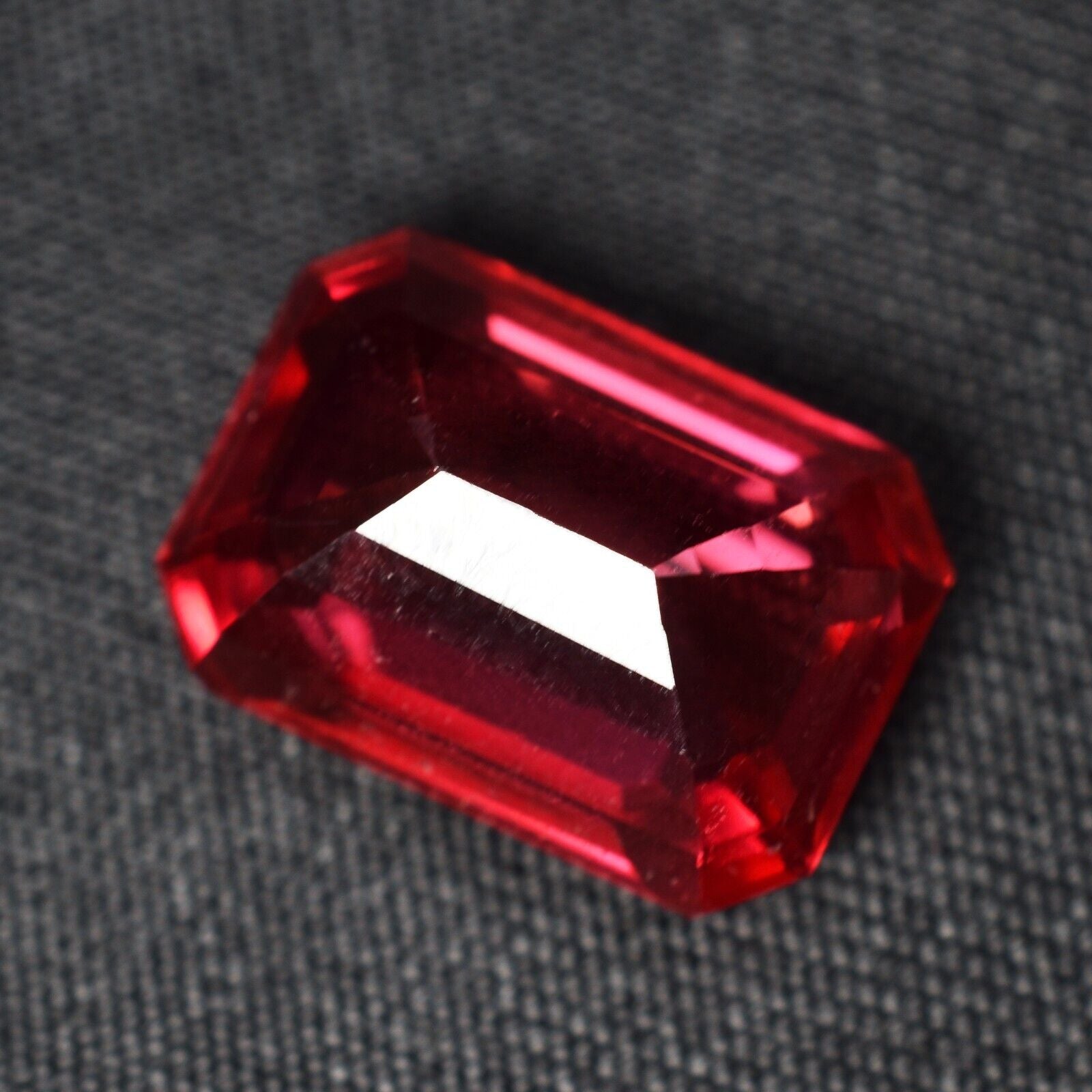 Sapphire 9.15 Ct Natural Sapphire Gemstone Padparadscha Certified Emerald Shape