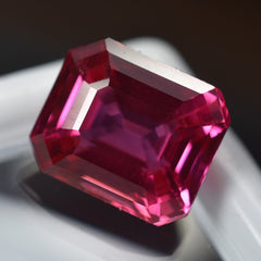 6.90 Ct Natural Sapphire Gemstone Padparadscha Certified Emerald Cut SAPPHIRE