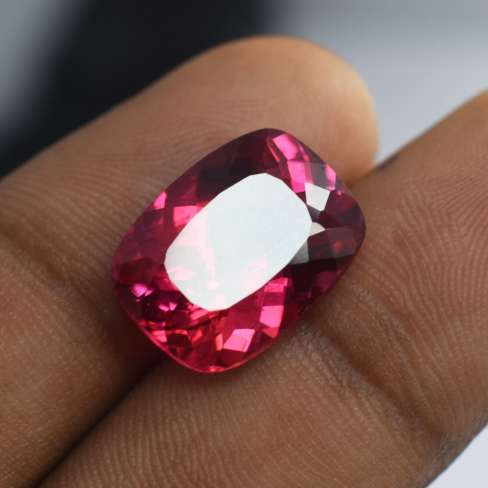 12.40 Ct Natural Sapphire CERTIFIED Loose Gemstone Padparadscha Cushion Shape