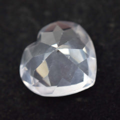 8.65 Ct Natural White Heart Shape Ceylon Sapphire CERTIFIED Loose Gemstone