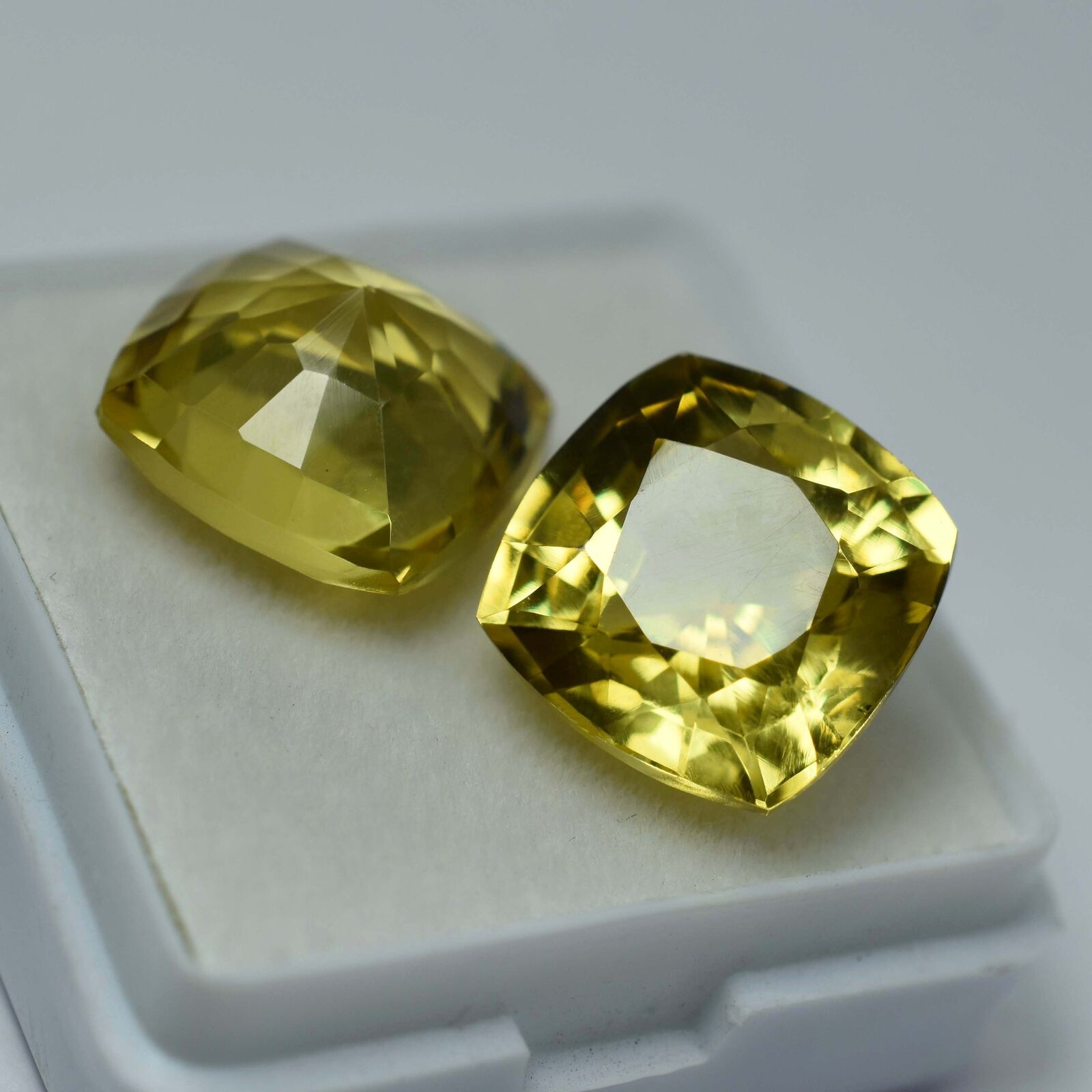 Natural YELLOW Sapphire Square Pair Big Offer 16.38 Ct CERTIFIED Loose Gemstone