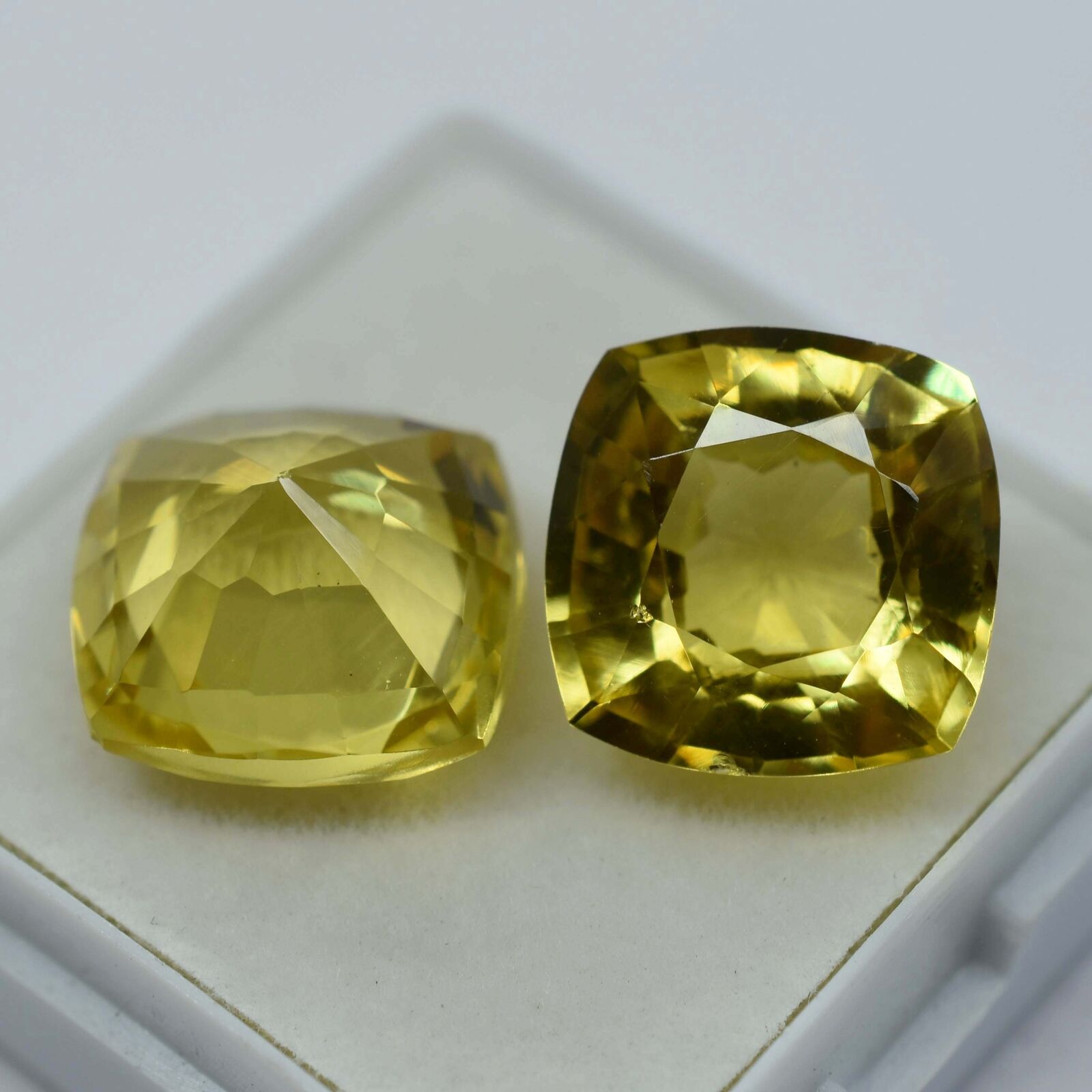 Natural YELLOW Sapphire Square Pair Big Offer 16.38 Ct CERTIFIED Loose Gemstone