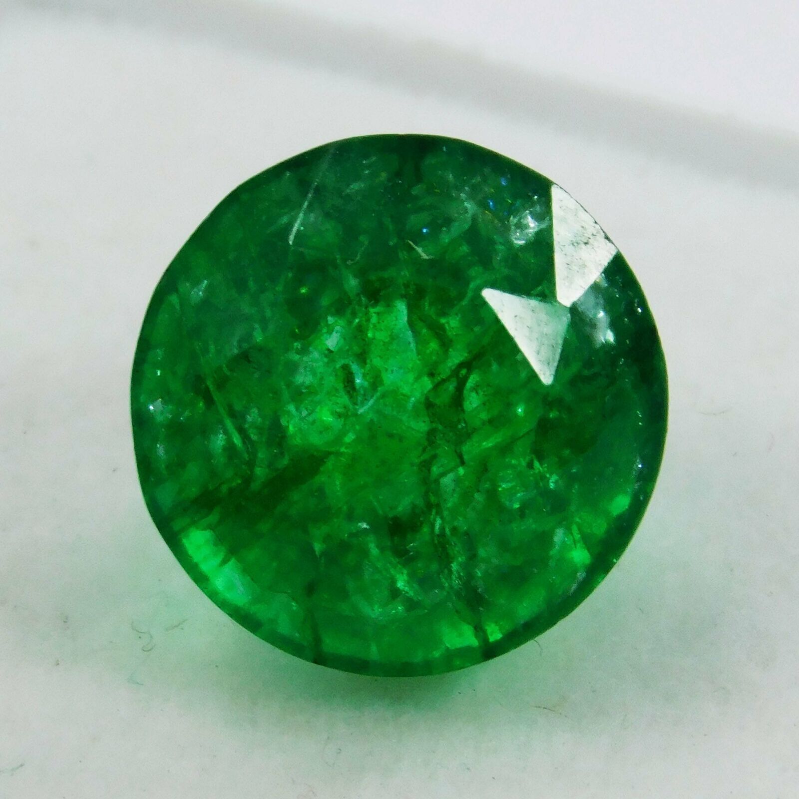 Natural Emerald Round Cut 6 Ct Green Loose Gemstone CERTIFIED Ring Size