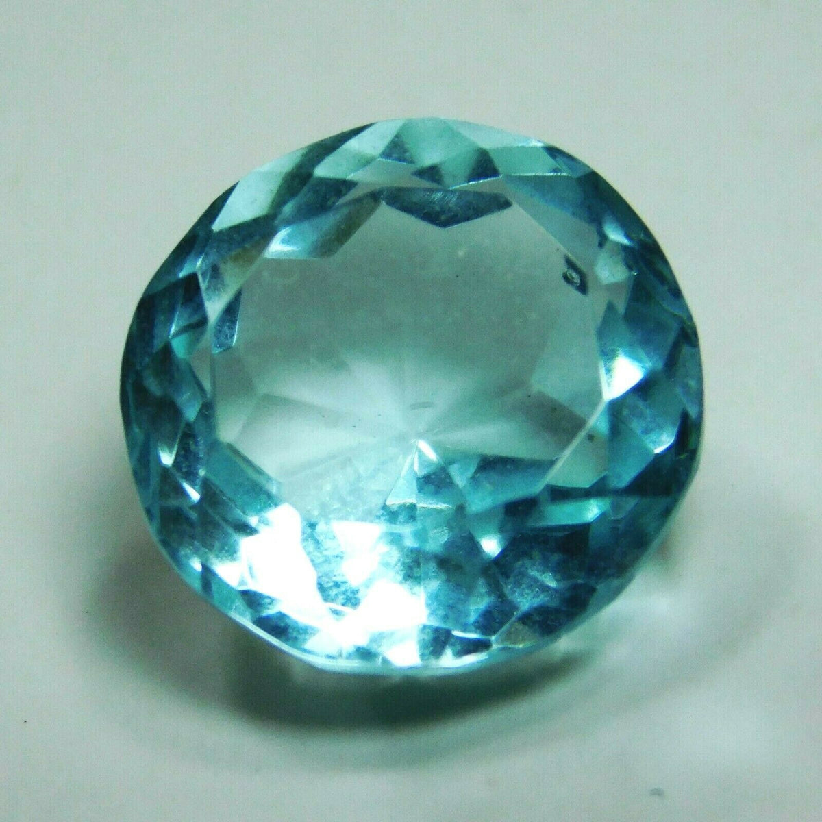 8.52 Ct NATURAL Aquamarine Round Shape Blue CERTIFIED Loose Gemstone Rare