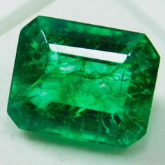 8.20 Ct Natural EMERALD Green CERTIFIED Emerald Cut Loose Gemstone