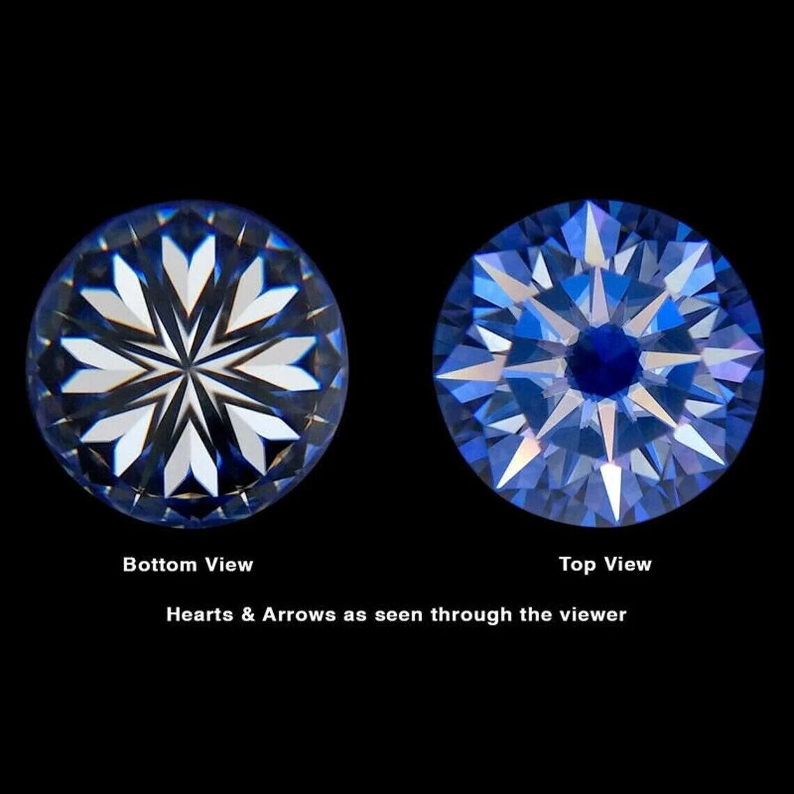 5 MM Moissanite Synthetic VVS1 CERTIFIED Wounderfull D White Round Cut Pair