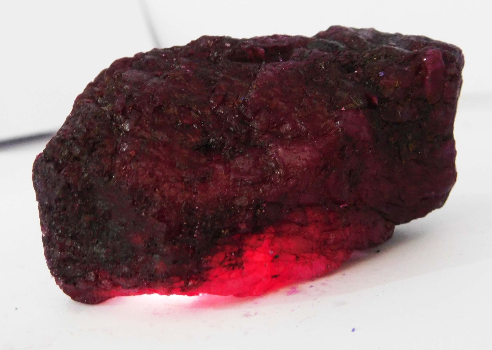 Natural Red RUBY Huge Rough 777 Ct Earth Mined CERTIFIED Loose Gemstone