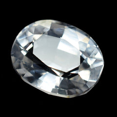 8.9 Ct Natural Ceylon Sapphire White Beautiful Oval Cut CERTIFIED Loose Gemstone