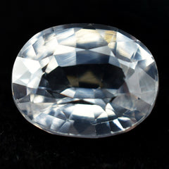 8.9 Ct Natural Ceylon Sapphire White Beautiful Oval Cut CERTIFIED Loose Gemstone