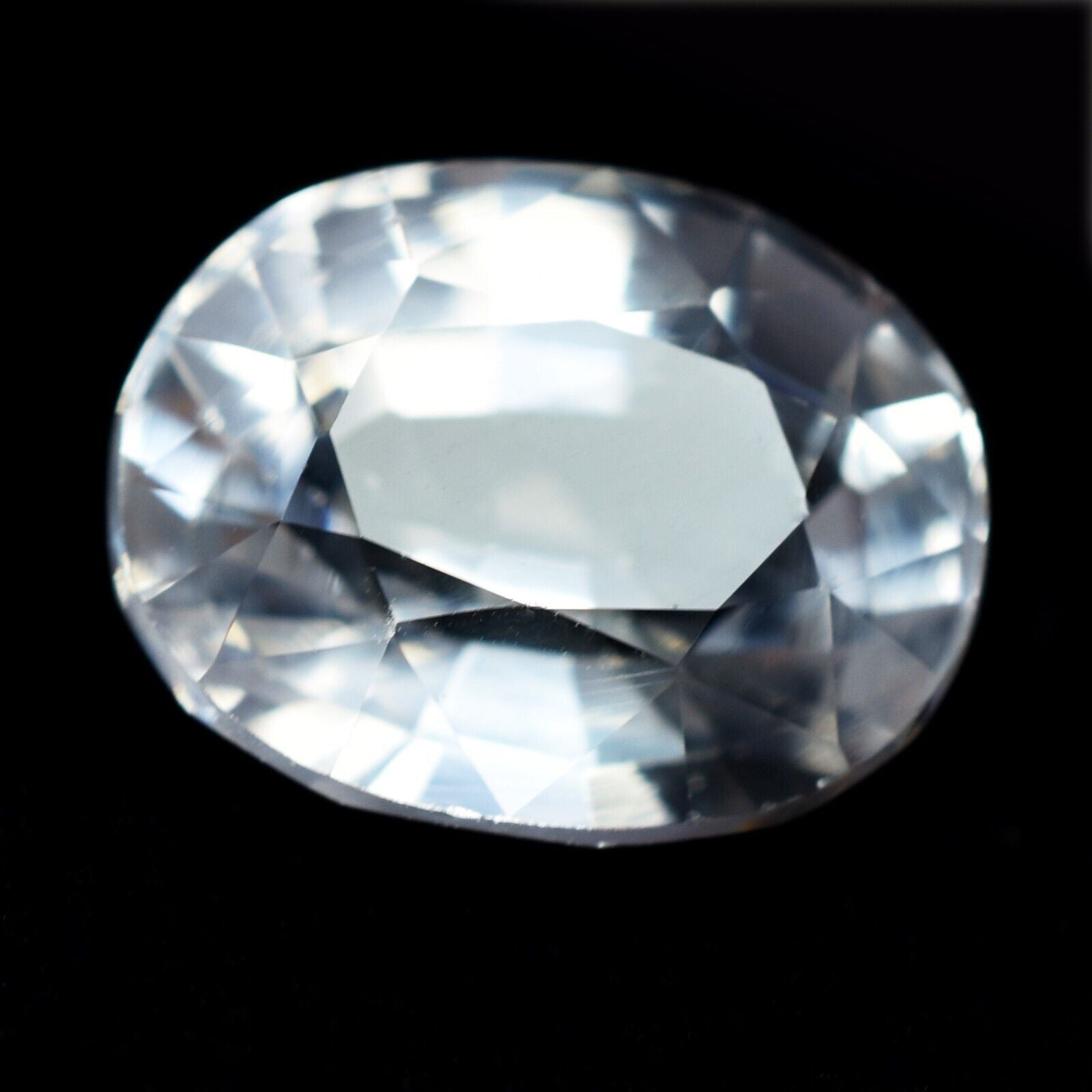 8.9 Ct Natural Ceylon Sapphire White Beautiful Oval Cut CERTIFIED Loose Gemstone