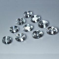 8 to 10 Ct Natural Each Ceylon Sapphire 10 Pcs White Oval CERTIFIED Gemstone Lot