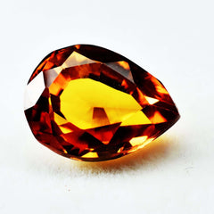 Natural YELLOW Sapphire Pear Shape Big Offer 8.45 Ct CERTIFIED Loose Gemstone