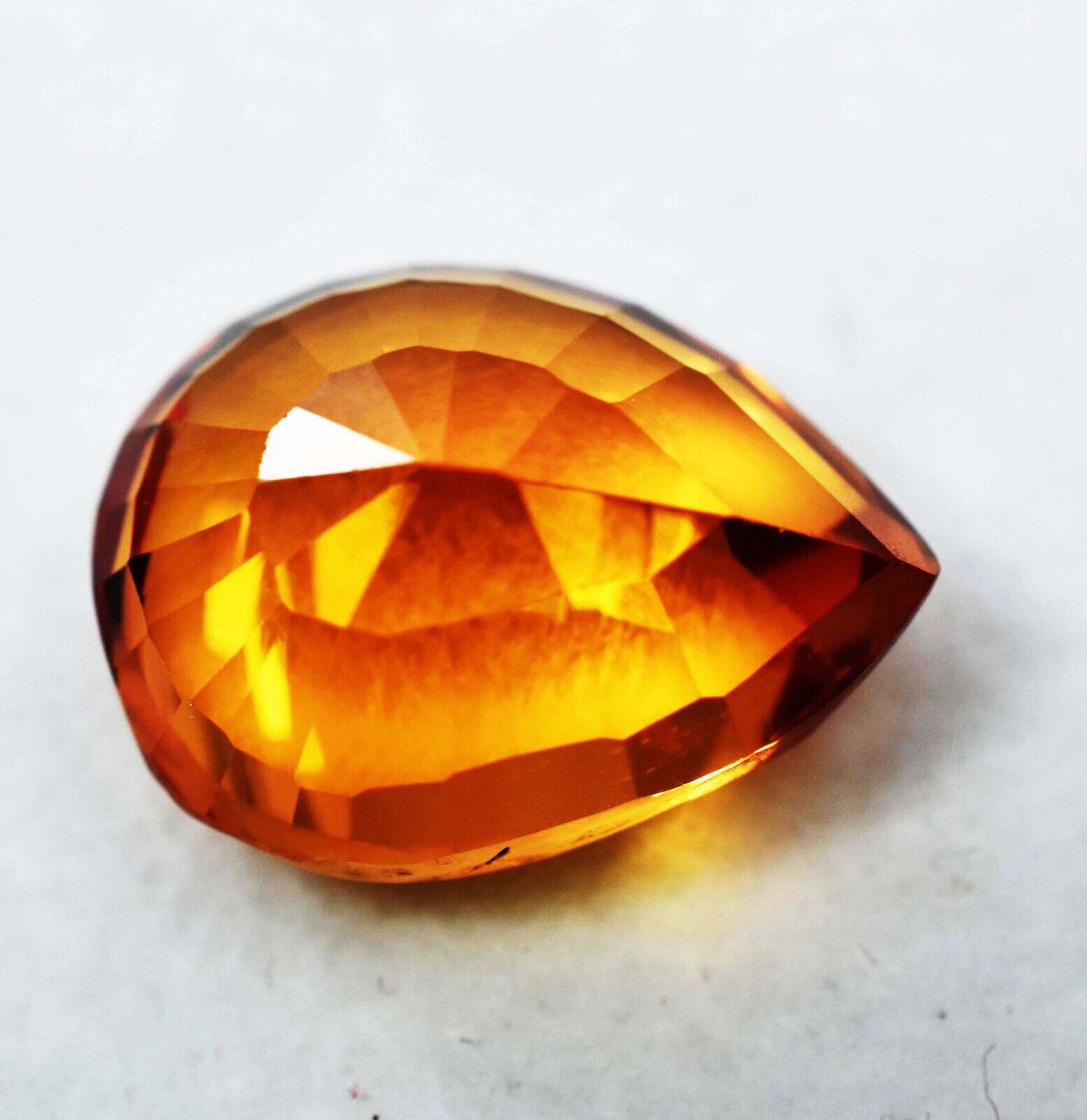 Natural YELLOW Sapphire Pear Shape Big Offer 8.45 Ct CERTIFIED Loose Gemstone