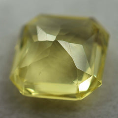 CERTIFIED Precious Yellow SAPPHIRE 8.15 Ct Natural Square Prince Cut Gemstone