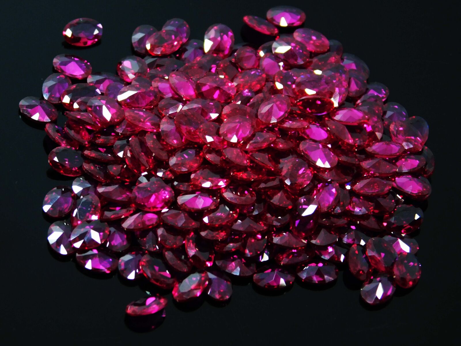 1.00 Ct NATURAL Red RUBY oval Cut CERTIFIED 7x5 mm Loose Gemstones