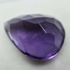 9.19 Ct Natural Amethyst Russian Violet PEAR Loose Gemstone CERTIFIED Ring Size