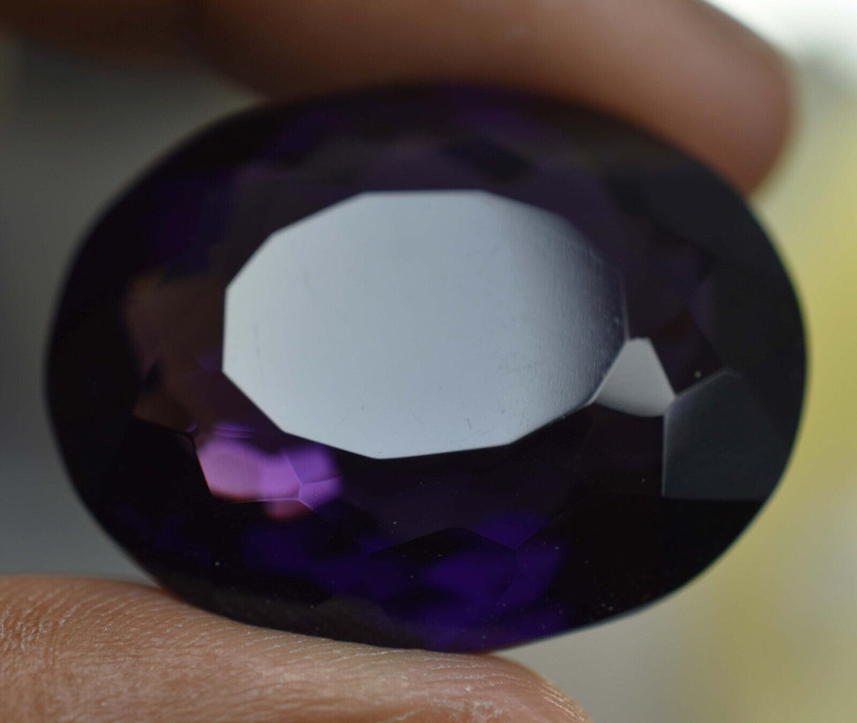 AA++54.70 Ct Natural Purple Amethyst Oval Cut CERTIFIED Loose Gemstone