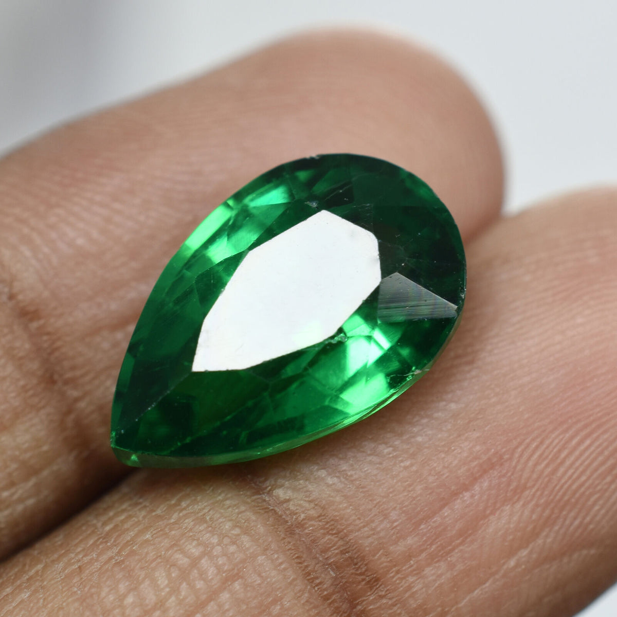 10.34 Ct NATURAL Tsavorite Garnet GREEN Pear Cut CERTIFIED Loose Gemstone