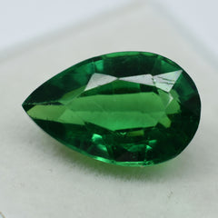 10.34 Ct NATURAL Tsavorite Garnet GREEN Pear Cut CERTIFIED Loose Gemstone