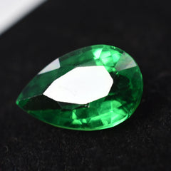 10.34 Ct NATURAL Tsavorite Garnet GREEN Pear Cut CERTIFIED Loose Gemstone