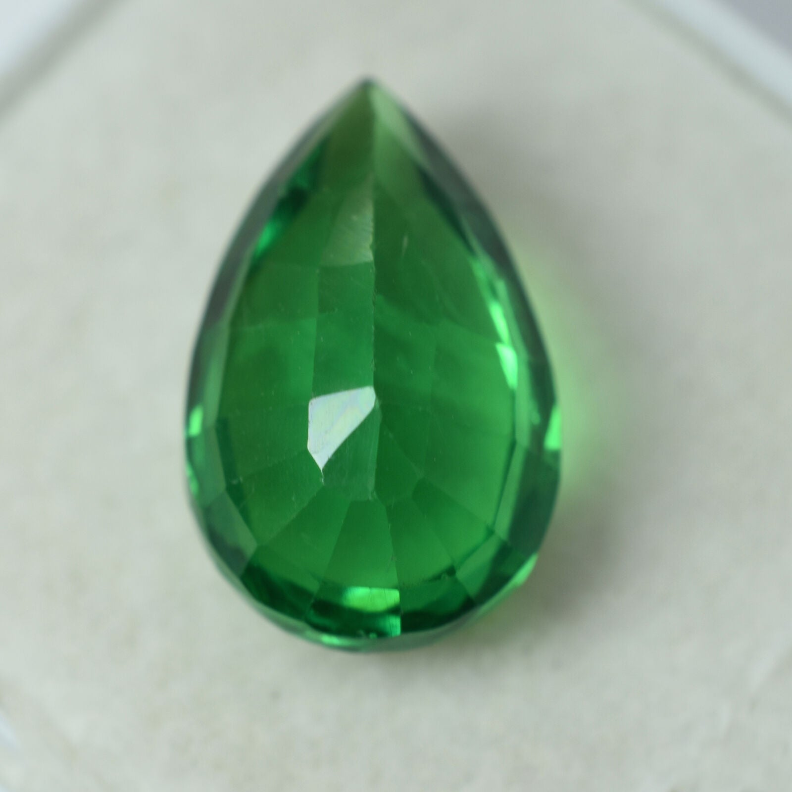 10.34 Ct NATURAL Tsavorite Garnet GREEN Pear Cut CERTIFIED Loose Gemstone