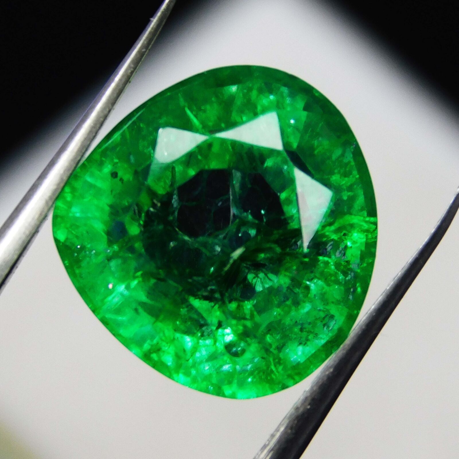 Exclusive Green EMERALD Muzo Natural 8.50 Ct CERTIFIED Loose Gemstone Pear Cut