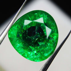 Exclusive Green EMERALD Muzo Natural 8.50 Ct CERTIFIED Loose Gemstone Pear Cut