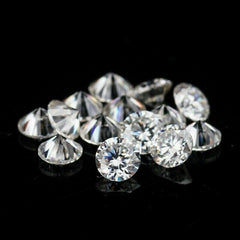 20 Pcs Synthetic 2 mm Moissanite CERTIFIED VVSI D Color Round Cut