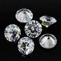 20 Pcs Synthetic 2 mm Moissanite CERTIFIED VVSI D Color Round Cut